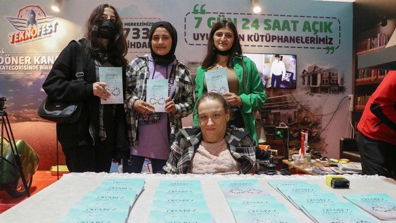 Burnuyla kitap yazan Dilek okurlarıyla buluştu