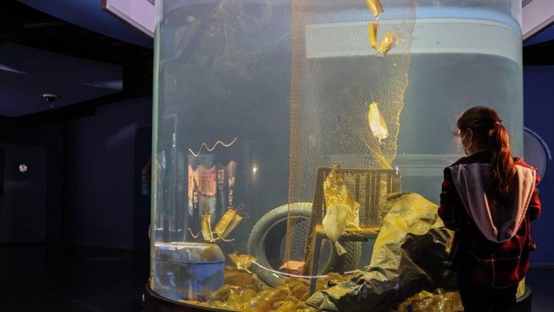 Marmara Denizi'ndeki kirlilik akvaryumda