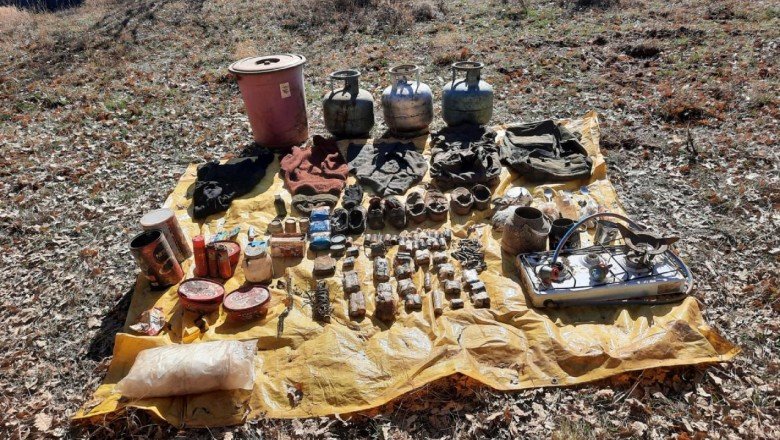 Tuncelide teröristlerin kullandığı 8 mağara imha edildi