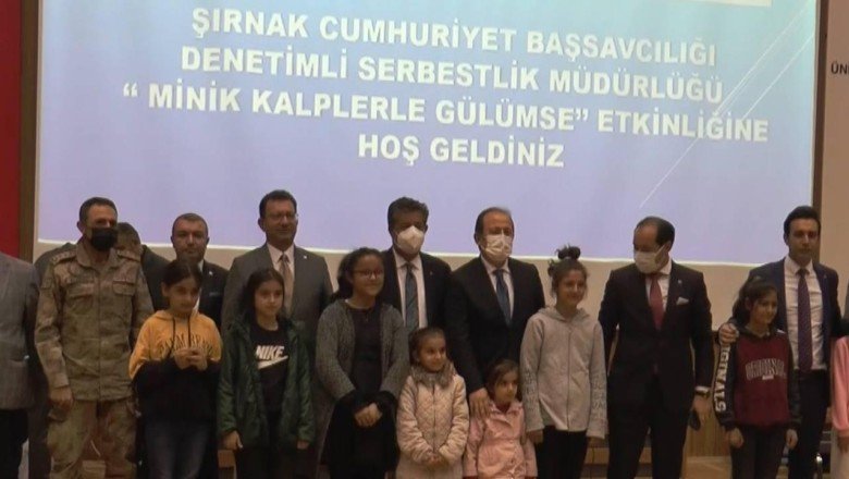 Yükümlülerin çocukları için Minik Kalplerle Gülümse etkinliği