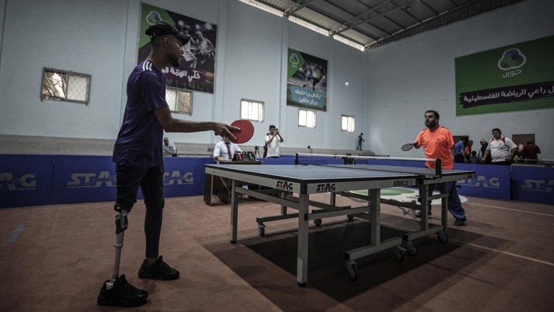 Gazze'de bedensel engelliler masa tenisi şampiyonası düzenleniyor