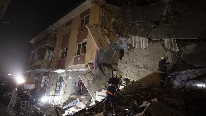 Keçiören'de doğalgaz patlaması