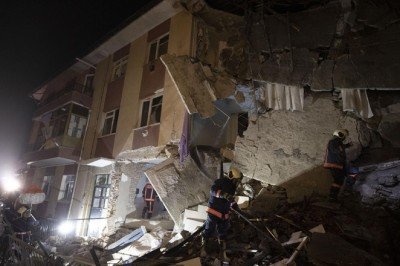 Keçiören'de doğalgaz patlaması