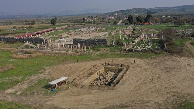 Aydın'daki antik kent Magnesia'da 'Zeus Tapınağı' ortaya çıktı