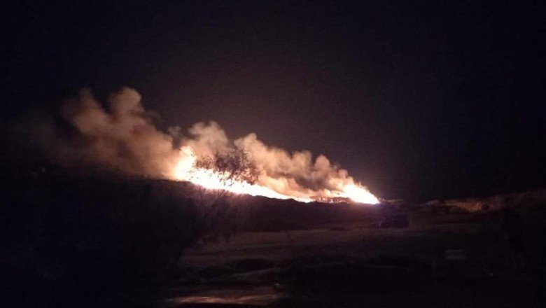 Bodrum'da otluk ve makilik alanda yangın: 2 dönüm alan kül oldu