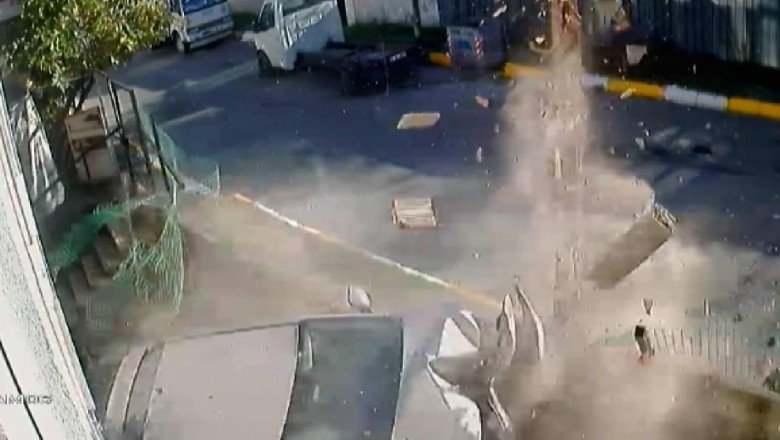 Çocukların kaçırdığı otomobil kaza yaptı