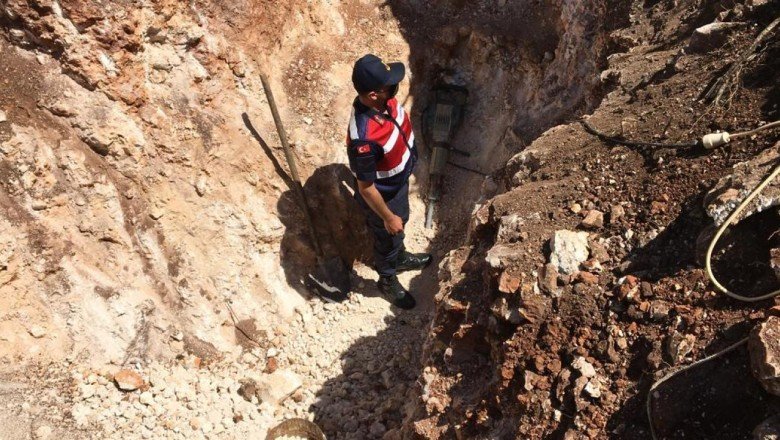 Kaçak kazı yapanlara jandarmadan suçüstü