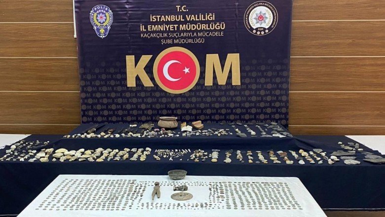 Ümraniyede 1730 adet tarihi eser ele geçirildi