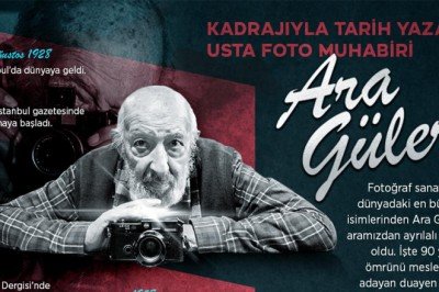Kadrajıyla tarih yazan usta foto muhabiri Ara Güler
