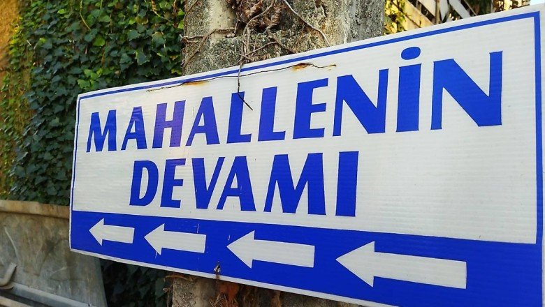 Rize'deki 'mahallenin devamı' tabelası güldürdü