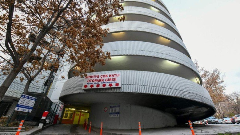 Ankara'da Sıhhiye çok katlı otoparkı yeniden hizmete açıldı