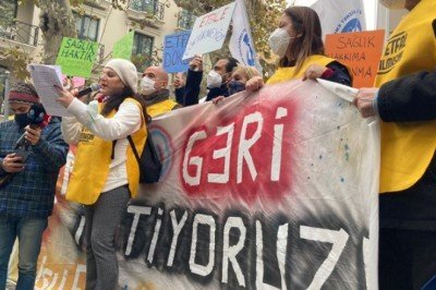 Etfal için insan zinciri