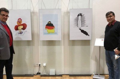 Hayati Boyacıoğlu’nun çizgiye döktüğü komik durumlar Erlangen’de sergileniyor