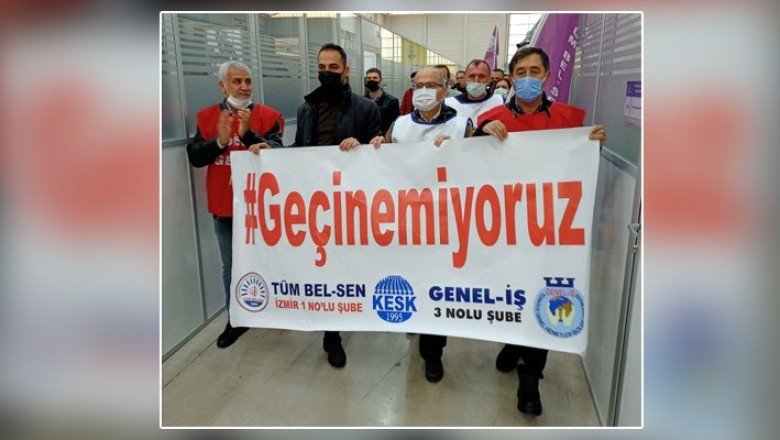 İşçilerden ‘geçinemiyoruz’ eylemi: ‘Kırıntı bize, ekmek size, yok öyle!’
