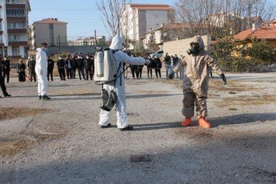 Kırşehir'de şüpheli posta ve KBRN tatbikatı yapıldı