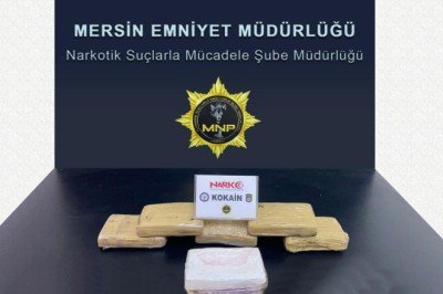 Mersin Uluslararası Limanı'nda, 6 kilo 750 gram kokain ele geçirildi