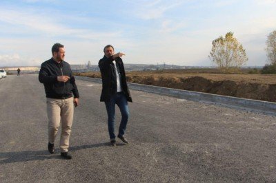 Pınarhisar'da çevre yolunun bir kısmı trafiğe açıldı