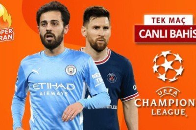 Şampiyonlar Ligi'ndeki DEV maça SÜPER ORAN ile iddaa oyna! Manchester City ile PSG karşı karşıya...