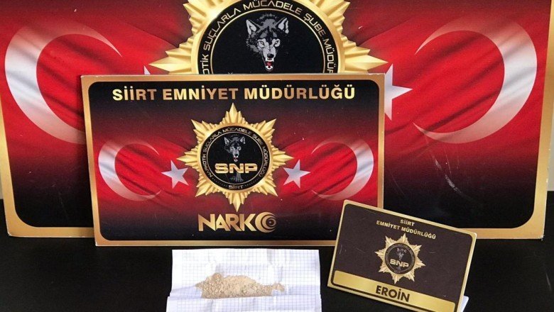 Siirt'te uyuşturucu operasyonunda 1 şüpheli yakalandı