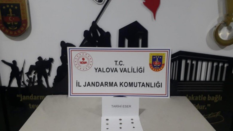 Yalova'da üzerinde tarihi eser bulunan bir kişi gözaltına alındı