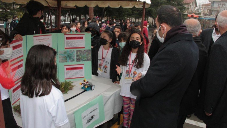 Beypazarı'nda TÜBİTAK 4006 Bilim Fuarı açıldı