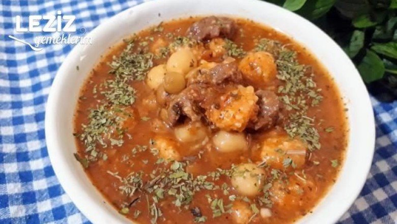 Ekşili Etli Topalak Çorbası