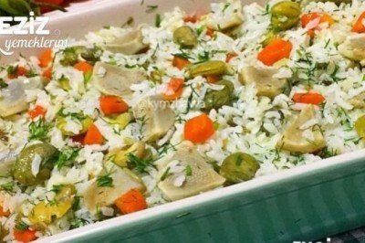 Enginarlı İç Baklalı Pirinç Pilavı