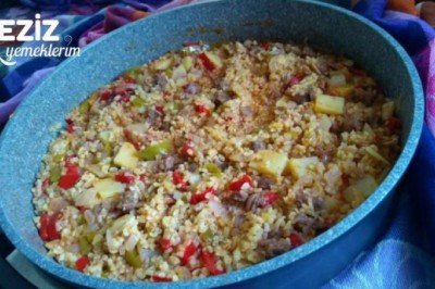 Etli Bulgur Pilavı Yapımı