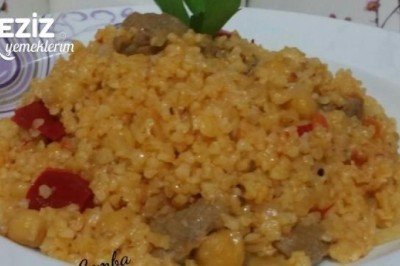 Etli Nohutlu Bulgur Pilavı Tarifi