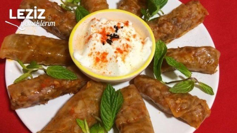 Hatay Usulü Zeytinyağlı Lahana Sarması Tarifi