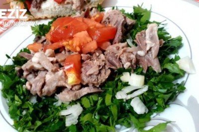 Kelle Söğüş Tarifi (İzmir'in Meşhur Söğüşü)