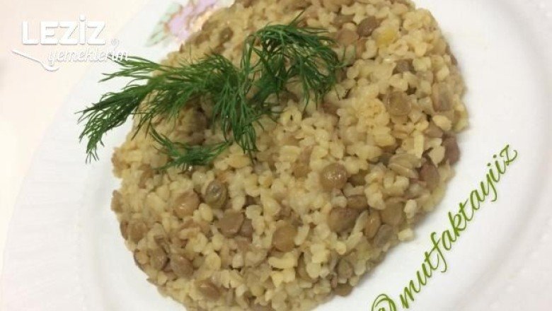 Kolay Yeşil Mercimekli Bulgur Pilavı