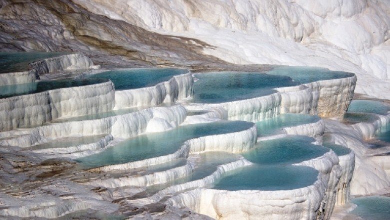 Pamukkale, sonbaharda da turistleri cezbediyor