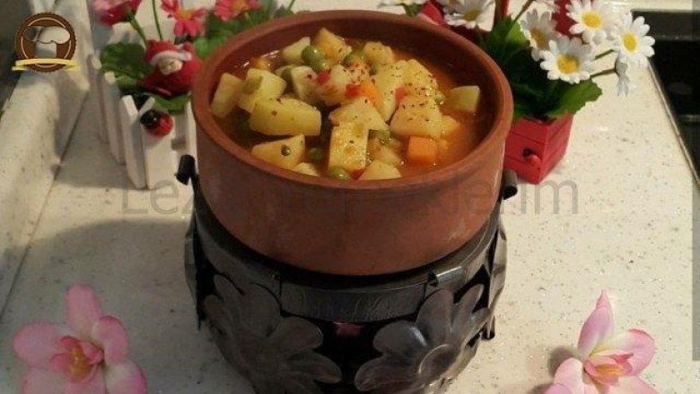 Patatesli Havuçlu Bezelye