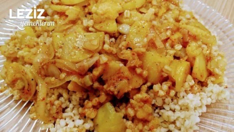 Patatesli Soğanlı Döğme Pilavı