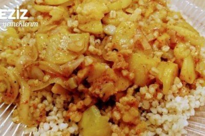 Patatesli Soğanlı Döğme Pilavı