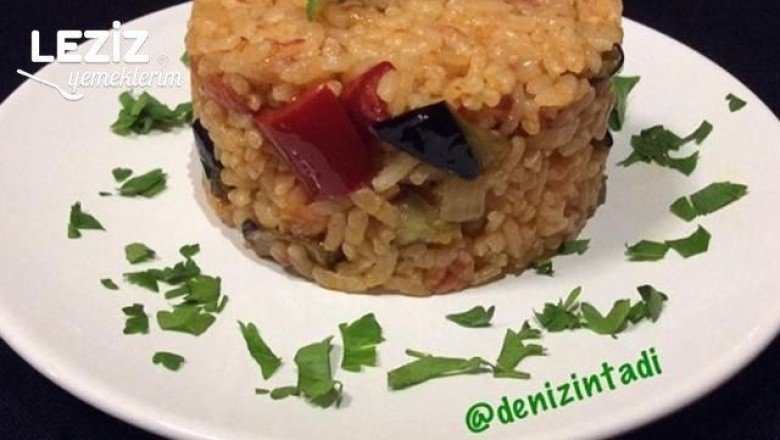 Patlıcanlı Pirinç Pilavı