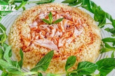 Sarımsaklı Tavuklu Bulgur Pilavı