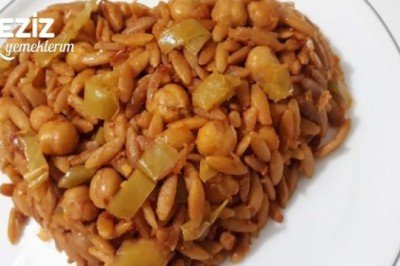 Tavuk Suyuna Nohutlu Arpa Şehriye Pilavı