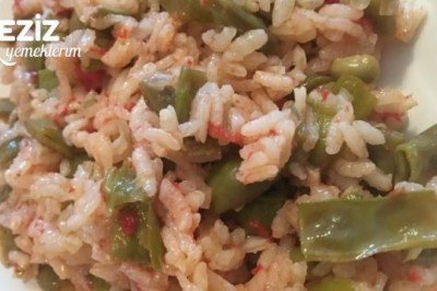 Taze Fasülyeli Pilav