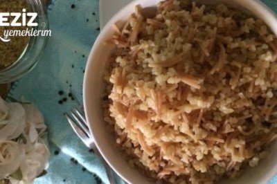 Tel Şehriyeli Bulgur Pilavı Yapımı