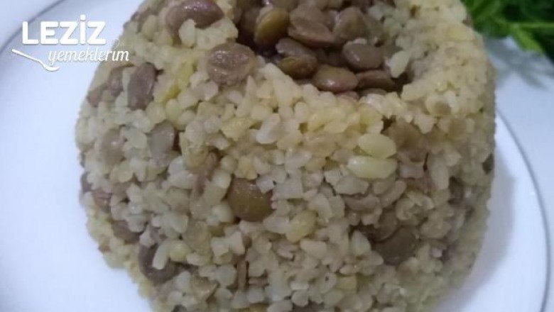 Tereyağlı Yeşil Mercimekli Bulgur Pilavı