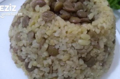 Tereyağlı Yeşil Mercimekli Bulgur Pilavı