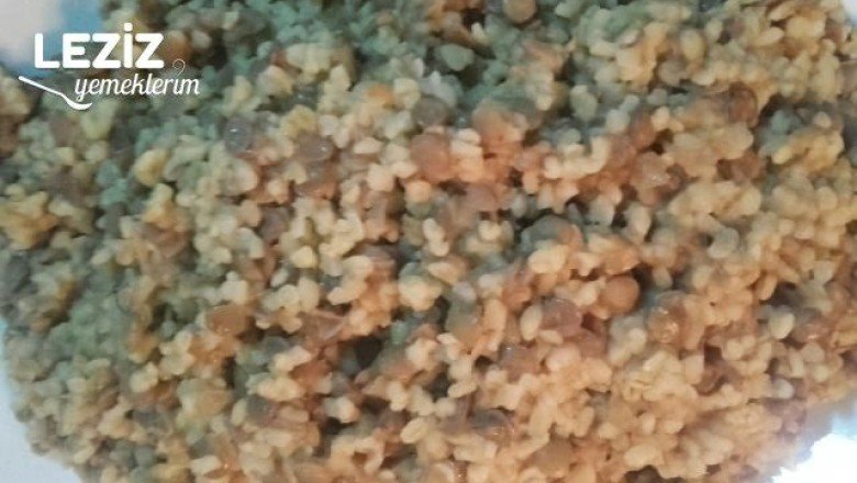 Yeşil Mercimekli Bulgur Pilavı Tarifi