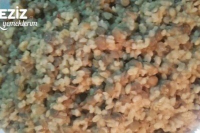 Yeşil Mercimekli Bulgur Pilavı Tarifi
