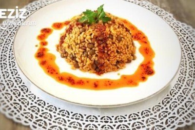 Yeşil Mercimekli Bulgur Pilavı Yapılışı