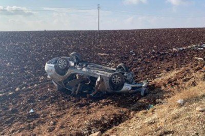 Adıyaman'da otomobil devrildi: 8 yaralı
