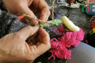 ‘’Ev hanımından el emeği maskeler ‘’