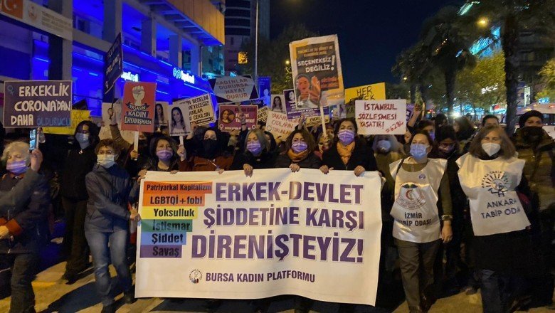 Bursa'da kadınlar: Erkek devlet şiddetine karşı direnişteyiz