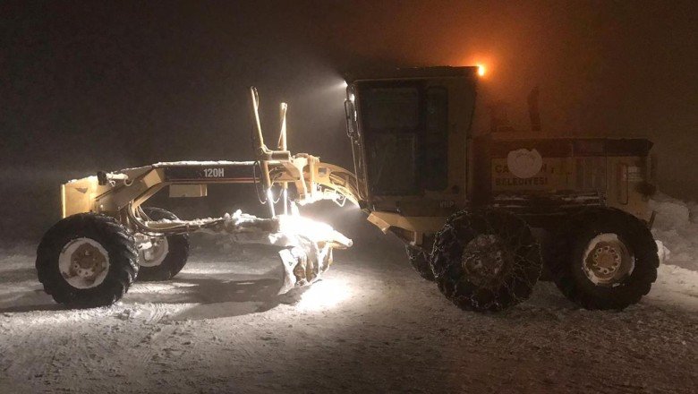 Van Erciş'e ilk kar düştü